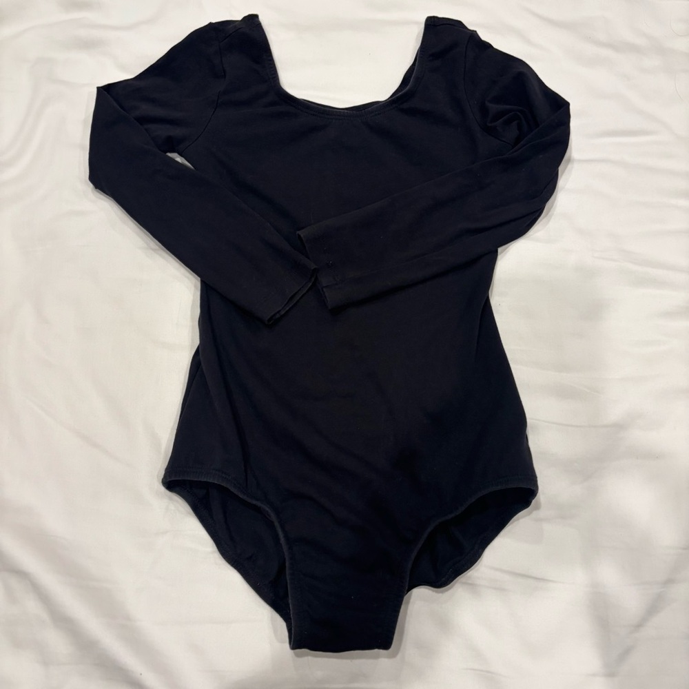 Stelle Black Long Sleeve Leotard